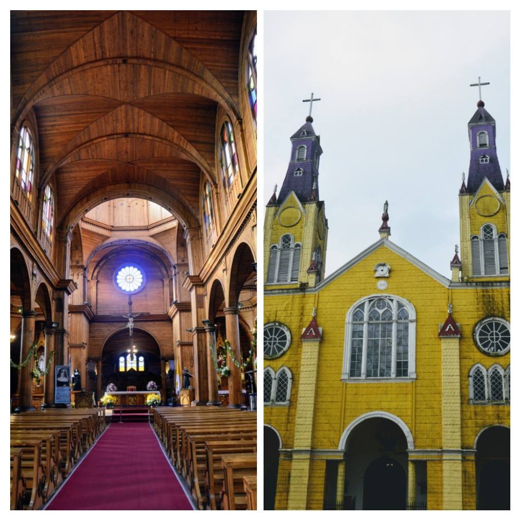 Église de San Francisco faite de bois de Chiloé