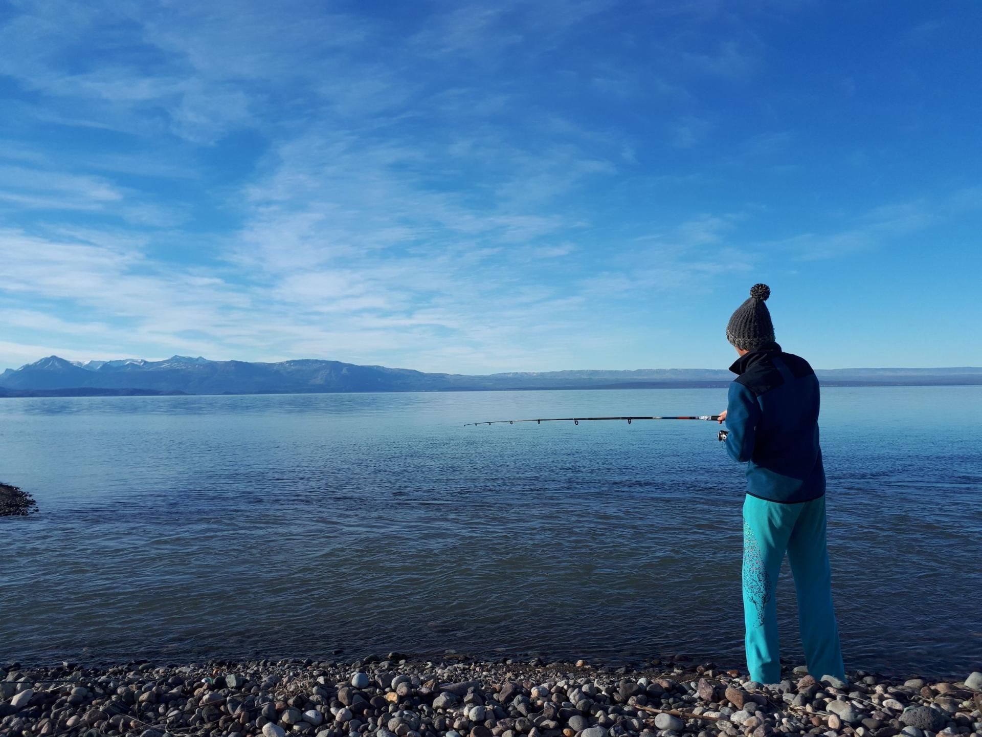 Tentative de pêche à la truite