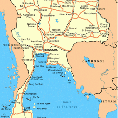 carte thailande