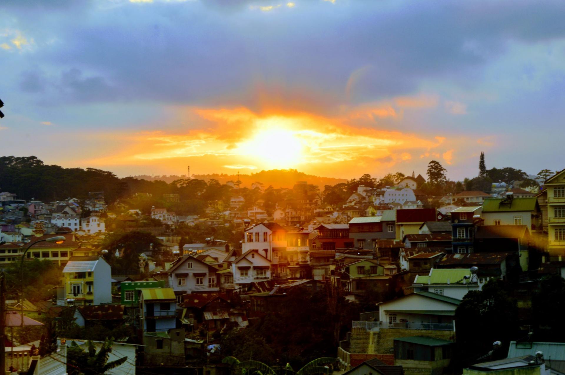 Couché de soleil sur Dalat